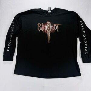 Slipknot Psychosocial Long Sleeve T Shirt Black Mens 3XL Hot Topic